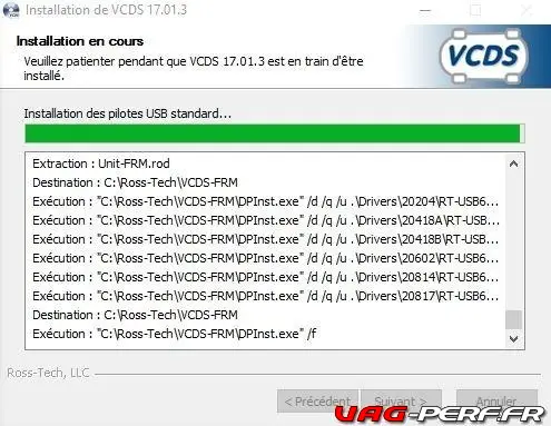 installation du VCDS