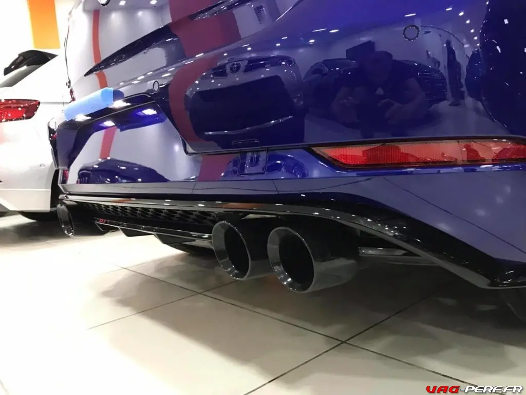 Échappement Akrapovic avec Sorties Titanes Golf VII R Performance