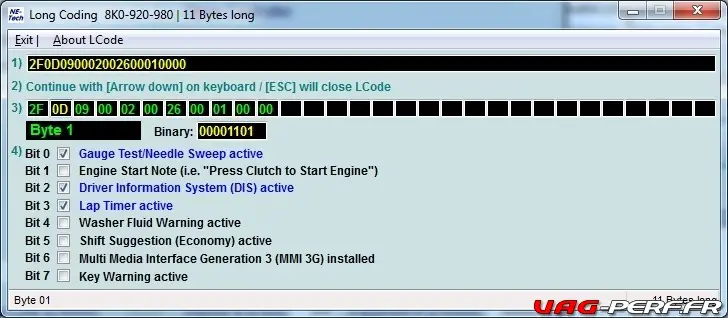 Gauge Test/Needle Sweep (Staging) active