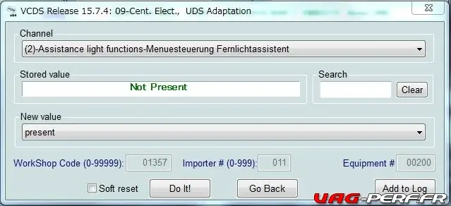 (2)-Assistance light functions-Menuesteuerung Femlichtassistent
