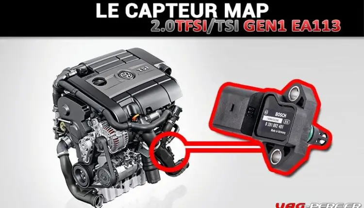 Le Capteur MAP sur le moteur 2.0 TFSI/TSI EA113 (Transmetteur de