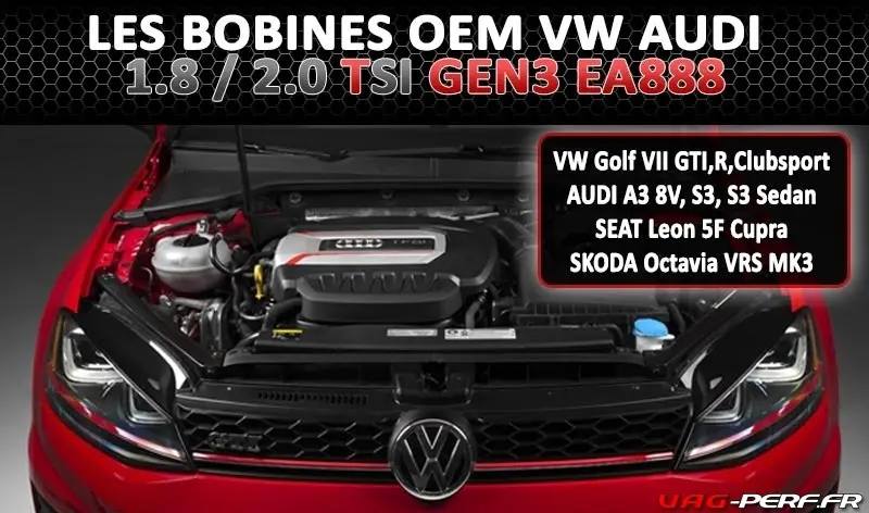 Les Bobines d'allumage d'origine Volkswagen/Audi pour 1.8 / 2.0 ...