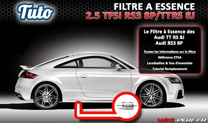 K/&n Remplacement Filtre à air AUDI TT RS 2009 /> 2014 2.5 8J