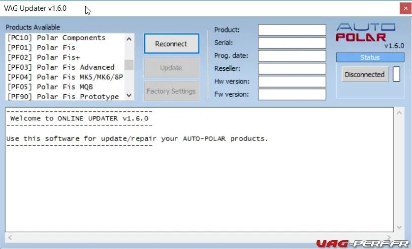 MISE A JOUR POLARFIS PF05 - TUTORIEL COMPLET EN PHOTOS