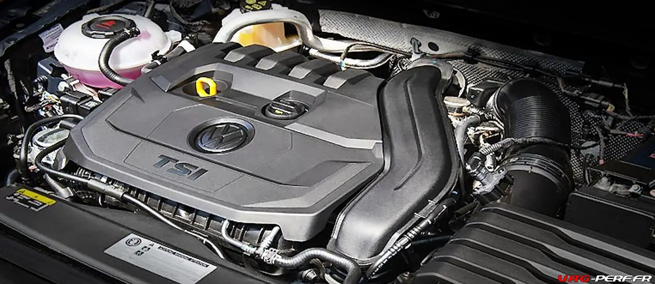 Le moteur 1.5 TSI EA211 dans la baie moteur