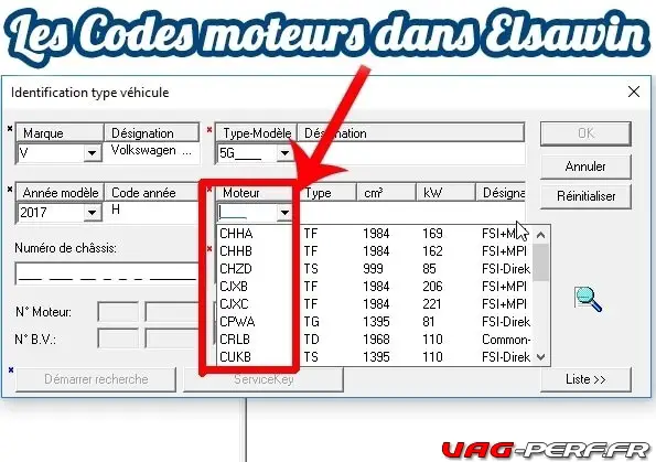 Elsawin permet de découvrir les différentes motorisations installées sur la VW GOLF 7 (châssis 5G) de 2017, avec entre autre CHHA, CHHB (Gti) et bien d'autres encore !