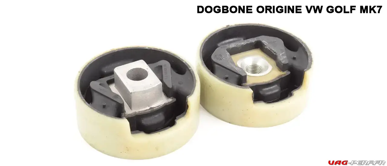 Voici les supports supérieur et inférieur / dogbone d'une VW GOLF 7 Gti