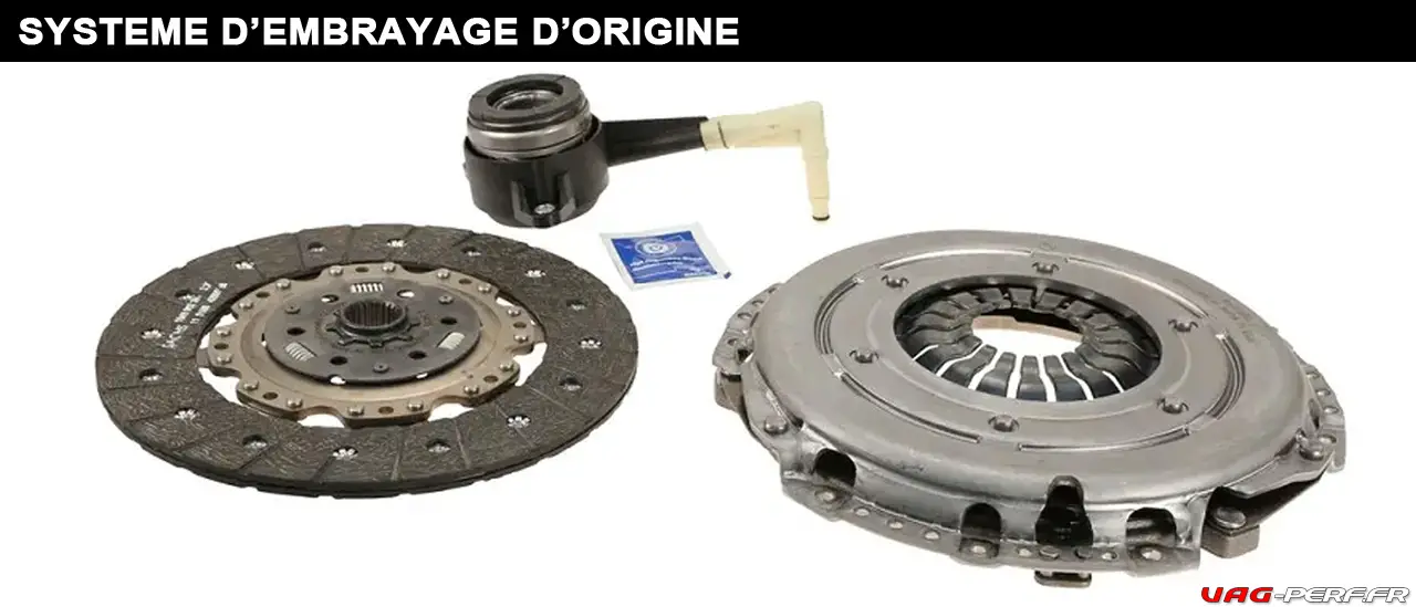 Le système d'Embrayage d'origine de la VW GOLF 7R : Disque d'Embrayage, butée et plaque de pression (mécanisme d'embrayage)