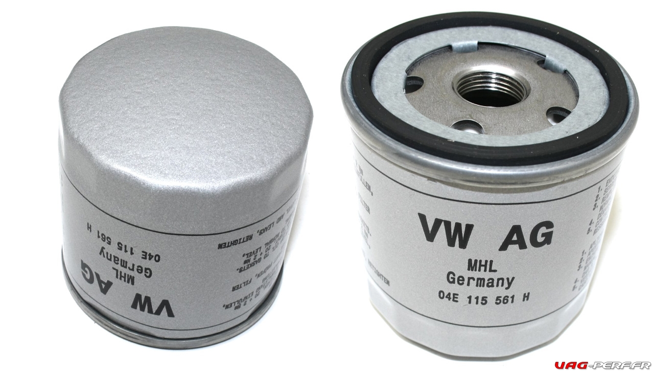 Le filtre à huile 04E115561H pour Vidange d'huile moteur sur VW MK7 Golf 1.2 / 1.4 TSI