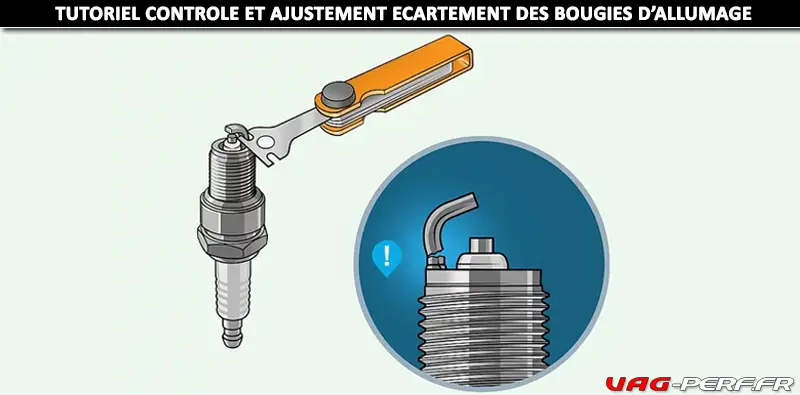 Jauge d'écart de bougie d'allumage Métrique pouce Gapper Feeler Outil de  réglage de l'écart