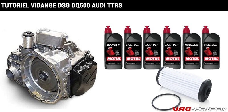 Tutoriel Vidange Boite de vitesses DSG7 DQ500 sur Audi TT RS 8J : Huile et Filtre
