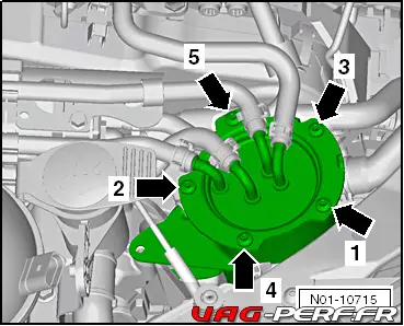 Remplacement du filtre à carburant sur moteur 2.0L HDI. 