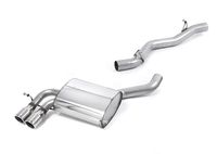 Demi-ligne (CatBack) - Sans silencieux intermédiaire - Sorties Twin GT80 - Tube 70 mm - Audi S3 2.0 T Quattro Sportback 8P - (2007 - 2012) - SSXAU197 - Milltek Sport