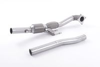 Descente de Turbo moulée avec Cata Sport Hi-Flow HJS 200 CPSI - Montage obligatoire avec ligne Milltek 70 mm - Tube 70 mm - VW Golf Mk5 GTi Edition 30 2.0T FSi 230CV - (2006 - 2009) - SSXAU200 - Milltek Sport
